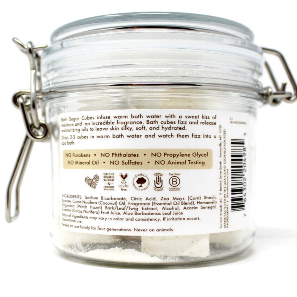 3pk- Shea Moisture 100% Virgin Coconut Oil Bath Sugar Cubes Coconut Milk Acacia - Picture 12 of 13